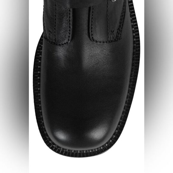 NEW Jeffrey Campbell Shoreditch Moto Buckle Boots BLACK - Picture 5 of 5